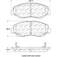 StopTech Street Touring 03-10 Honda Accord / 02-06 CR-V Front Brake Pads