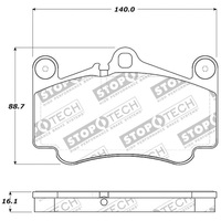 StopTech Street Touring Brake Pads