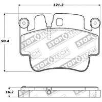 StopTech Street Touring 00-07 Porsche Boxster S / 06-07 Cayman Front Brake Pads