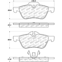 StopTech Street Touring 02-06 Mini Front Brake Pads