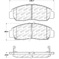 StopTech Street Touring 03-07 Honda Accord V6 A/T Front Brake Pads