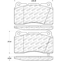 StopTech Street Touring 04-07 STi / 03-06 Evo / 08-10 Evo Front Brake Pads