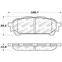 StopTech Street Touring 03-05 WRX Rear Brake Pads