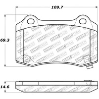 StopTech Street Touring 10+ Camaro Rear Brake Pads