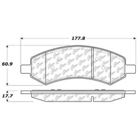 StopTech 06-17 Dodge Ram 1500 Street Performance Front Brake Pads