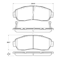 StopTech Performance 2010-2012 Acura RDX Front Brake Pads