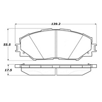 StopTech Street Touring 10 Lexus HS 250h / 09 Pontiac Vibe 1.8L Front Pads