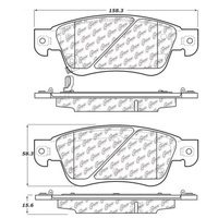 StopTech Street Touring 07-08 Infiniti G35 2WD Sedan Front Brake Pads