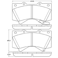 StopTech 07-17 Toyota Tundra Street Performance Front Brake Pads