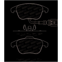 StopTech 2015+ Volkswagen Passat Street Performance Front Brake Pads