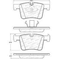 StopTech 14-16 BMW 228i Street Performance Front Brake Pads