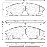 StopTech Street Brake Pads - Rear