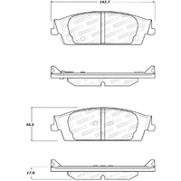 StopTech Street Brake Pads - Front/Rear