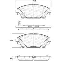 StopTech 14-18 Mazda 3 Street Performance Front Brake Pads