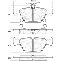 StopTech 16-21 WRX Street Brake Pads - Rear