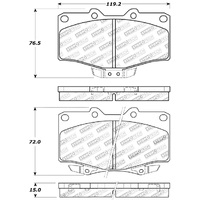 StopTech Sport Brake Pads w/Shims and Hardware - Rear