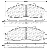 StopTech Sport Brake Pads w/Shims and Hardware - Front