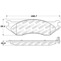 StopTech Sport Brake Pads w/Shims and Hardware - Rear