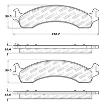 StopTech Sport Brake Pads w/Shims and Hardware - Rear