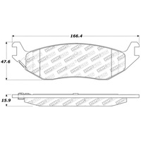 StopTech Sport Brake Pads w/Shims and Hardware - Front