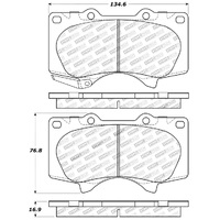 StopTech Performance 03-09 Lexus GX 470 Front Brake Pads