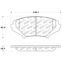 StopTech Sport Brake Pads w/Shims and Hardware - Front