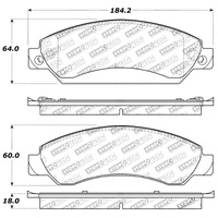 StopTech Sport Brake Pads w/Shims and Hardware - Rear