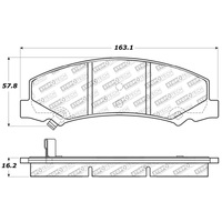 StopTech Sport Brake Pads w/Shims and Hardware - Rear