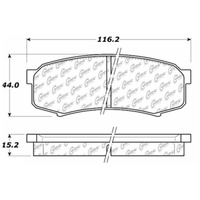 StopTech 03-20 Toyota 4Runner/ 07-14 FJ Cruiser Street Rear Touring Brake Pads