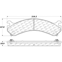 StopTech 01-10 Chevrolet Silverado 3500 / GMC Sierra 3500 Rear Truck & SUV Brake Pad