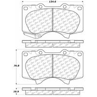 StopTech 03-09 Lexus GX4780/Toyota 4Runner Front Truck & SUV Brake Pad