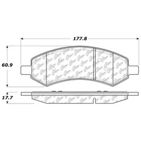 StopTech 07-17 Jeep Wrangler / 07-09 Dodge Durango Truck & SUV Brake Pads - Front