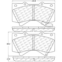 StopTech 2008 Lexus LX570 Front Truck & SUV Brake Pad