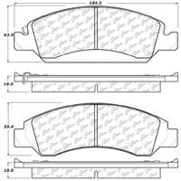 StopTech 08-20 Cadillac Escalade Front Truck & SUV Brake Pad