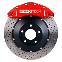 StopTech Porsche 911 05-10 Carrera Front BBK ST-60 Caliper Red / 2pc Drilled 355x35mm Rotor