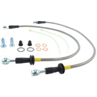 StopTech 02-06 Mini & Mini S Stainless Steel Front Brake Line Kit