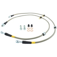 StopTech 08-10 EVO X AWD Stainless Steel Front Brake Lines