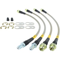 StopTech 08-10 Mitsubishi Lancer Ralliart Stainless Steel Rear Brake Lines