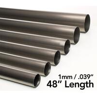 Ticon Industries .5in Diameter x 48in Length 1mm/.039in Wall Thickness Titanium Tube