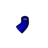 Torque Solution 45 Degree Silicone Elbow: 2.25 inch Blue Universal