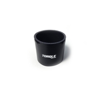 Torque Solution Straight Silicone Coupler: 4in Black Universal