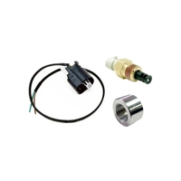 Torque Solution Fast Response SD IAT Sensor Kit GM Style IAT Sensor w/ Pigtail & Aluminum Weld Bung