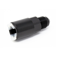 Torque Solution Push-On Quick Disconnect Adapter Fitting: 3/8in SAE to -6AN Male Flare