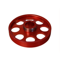 Torque Solution Lightweight Crank Pulley (Red): Hyundai Genesis Coupe 3.8 2010+