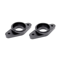 Torque Solution Billet Stock to Tial Blowoff Valve Adapter (Black): Nissan GTR R35 ALL