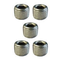 Torque Solution Stainless Steel 1/8 in NPT Plug: Universal 5 Pack