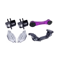 Torque Solution Engine/Trans/Purple Pitch Mount Kit w/Mount Plates - 02-14 Subaru WRX/04+ Subaru STI