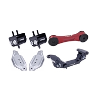 Torque Solution Engine/Trans Red Pitch Mount Kit w/ Mount Plates 02-14 Subaru WRX / 2004+ Subaru STi