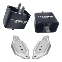 Torque Solution Solid Billet Engine Mounts w/ Mount Plates: 02-14 Subaru WRX / 04-17 STI