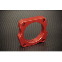 Torque Solution Throttle Body Spacer (Red): Acura TL 2004-2007